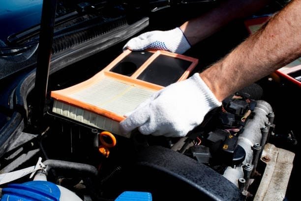 replacing engine air filter